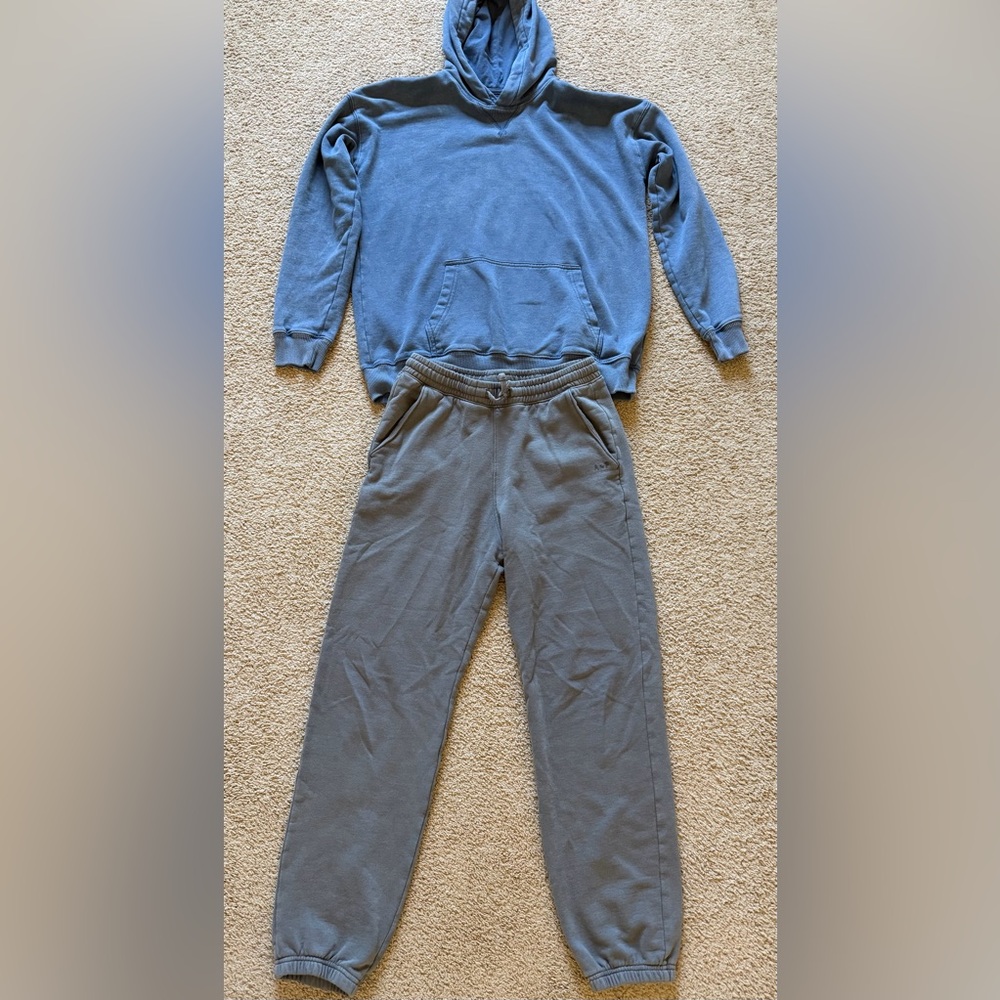 Boys Abercrombie Kids Essential Hoodie and Loose Sweatpants